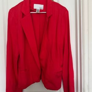 Bar III Women's Bold Red Suit Jacket